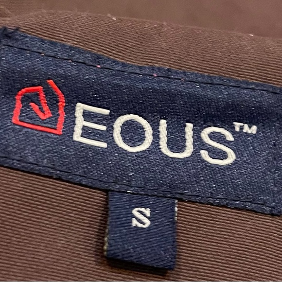 Eous Vintage Jacket Womens Small Brown Equestrian Horses Coat Hooded Full Zip - Picture 16 of 16